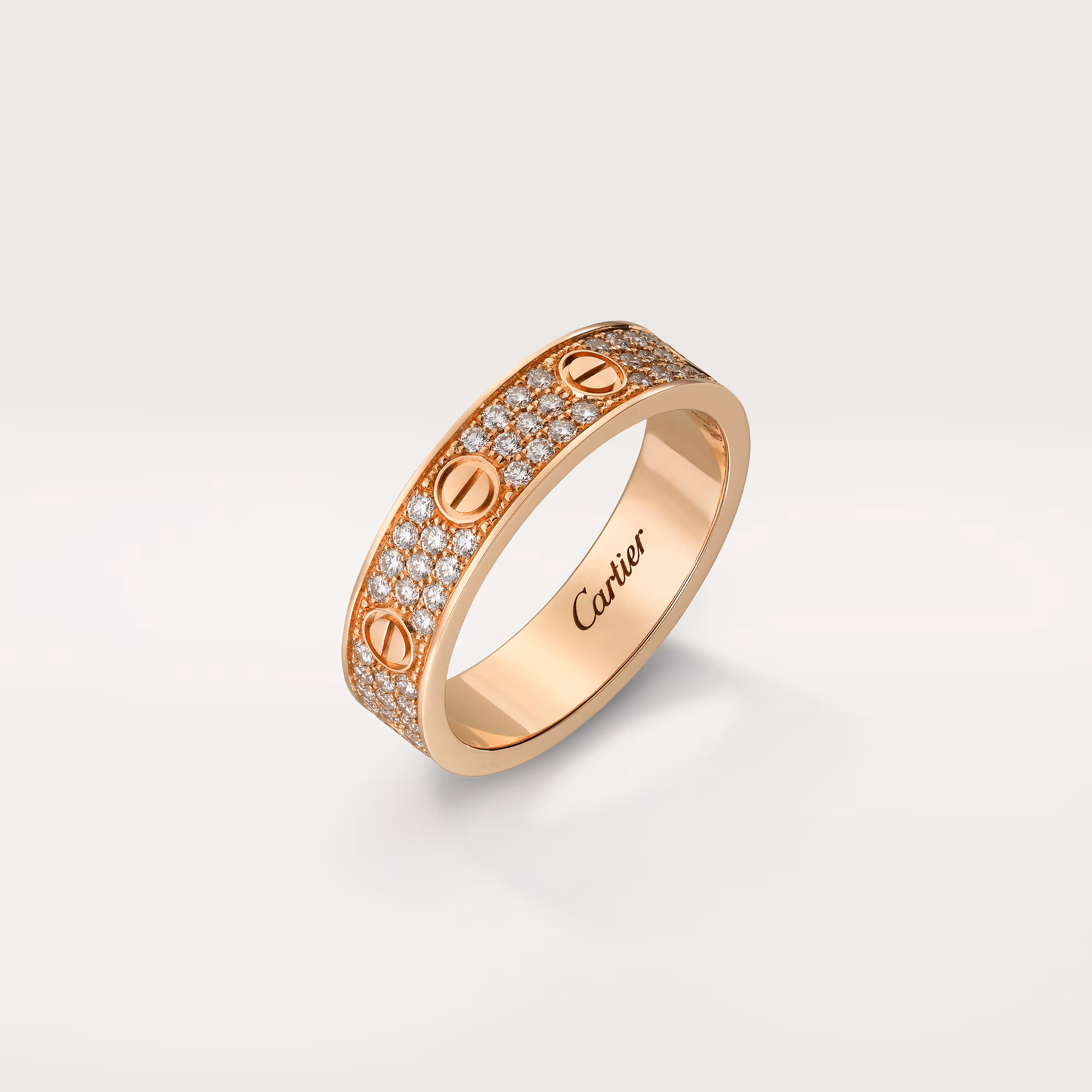 Nhẫn Cartier LOVE ring, small model, paved - Ảnh 2