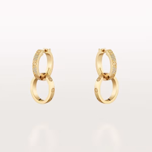 Bông tai Cartier Love Earrings, Multiwear, Half-paved